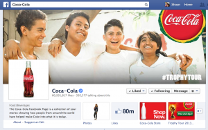 Coke's Facebook Page