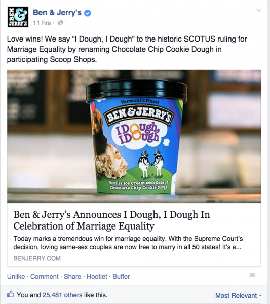 Fb post https://www.facebook.com/benandjerrysUS/posts/10153145992266461