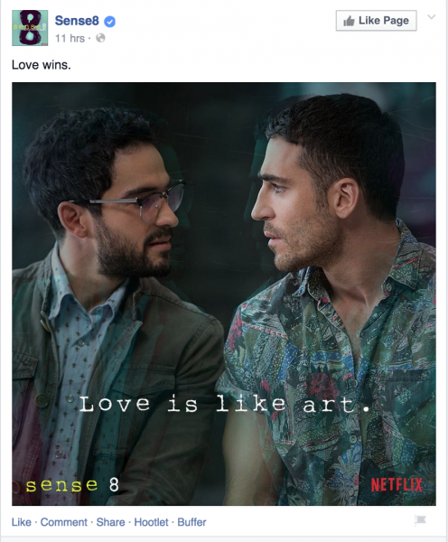 Fb post https://www.facebook.com/Sense8TV/posts/390543671138592